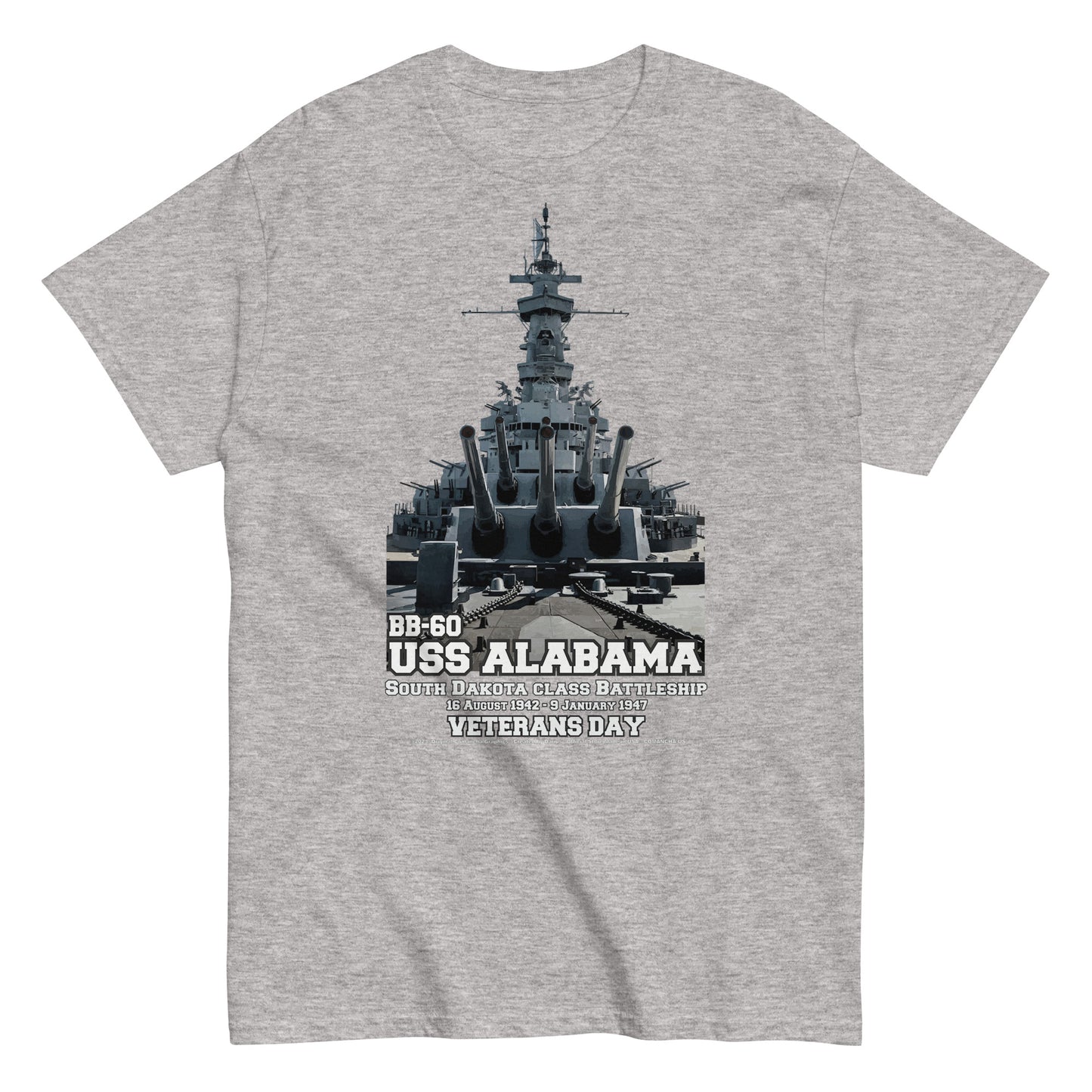 USS ALABAMA beterans t-shirt, US Navy t-shirt, Navy Veterans t-shirt,USS ALABAMA BB-60 Battleship Veterans T-shirt, USS ALABAMA BB-60 T-SHIRT, Comancha T-shirt,