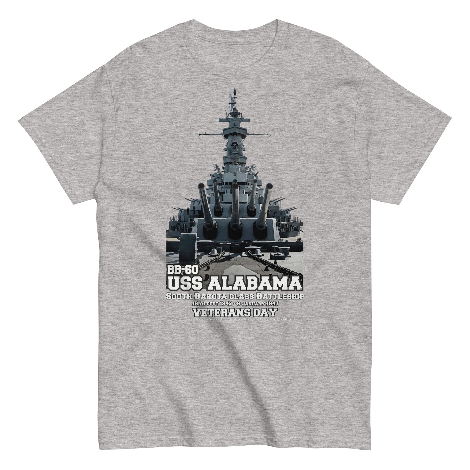 USS ALABAMA beterans t-shirt, US Navy t-shirt, Navy Veterans t-shirt,USS ALABAMA BB-60 Battleship Veterans T-shirt, USS ALABAMA BB-60 T-SHIRT, Comancha T-shirt,