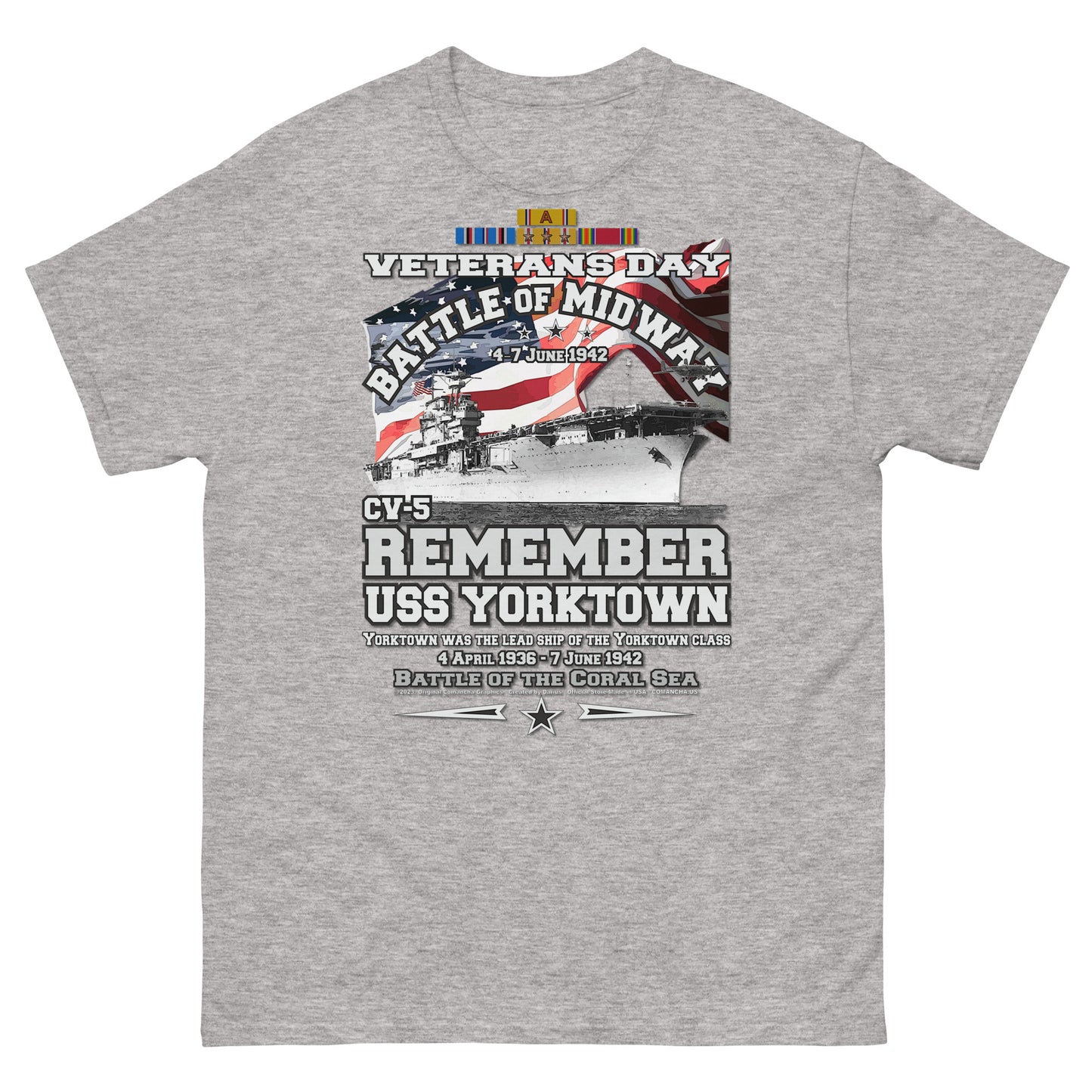 USS YORKTOWN CV-5 tee,USS YORKTOWN CV-5 Aircraft Carrier Veterans T-shirt, USS YORKTOWN Pearl Harbor T-shirt, US NAvy T-shirt, USS YORKTOWN T-shirt, Remember USS YORKTOWN Tee,Comancha Shop,