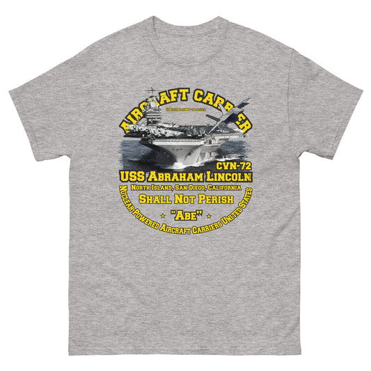 USS ABRAHAM LINCOLN CVN-72 Aircraft Carrier Veterans T-shirt, USS ABRAHAM LINCOLN T-shirt, comancha shirt shop,