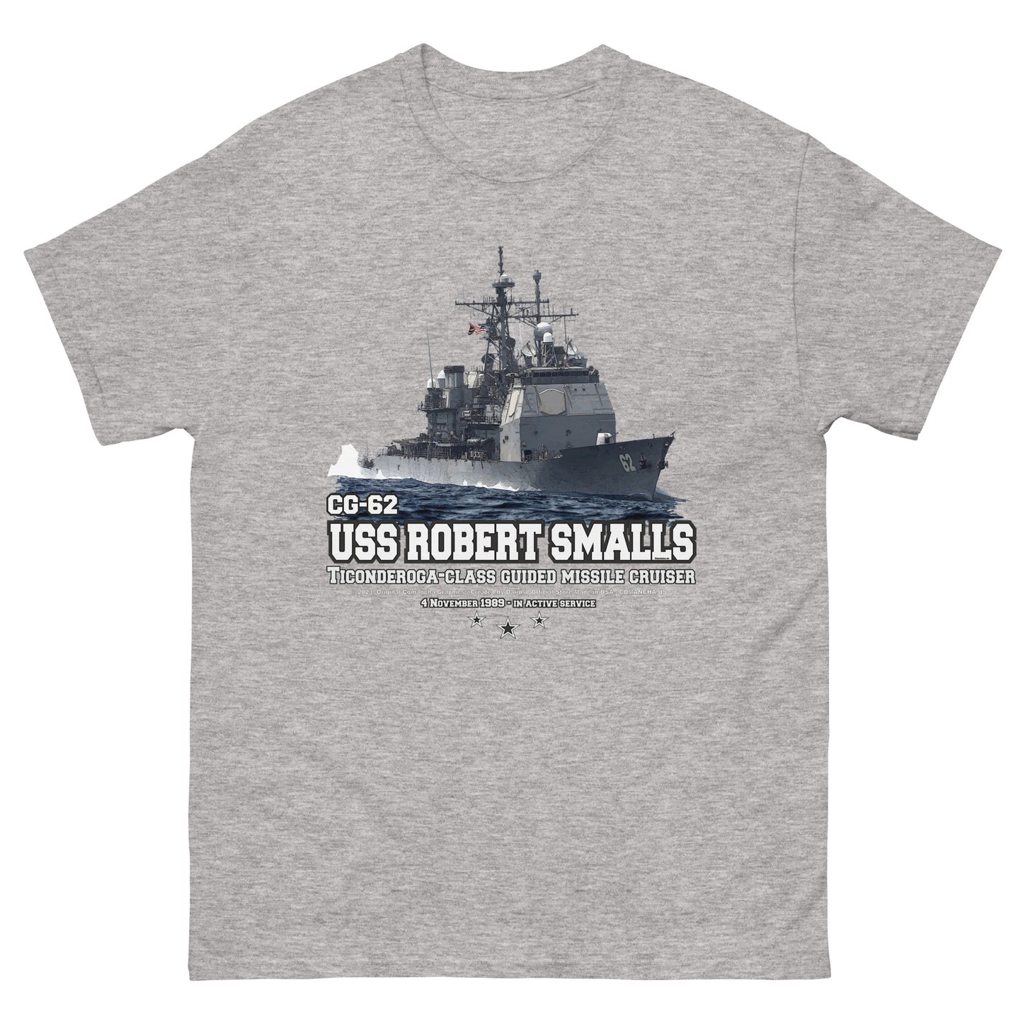 USS ROBERT SMALLS veterans T-shirt,USS ROBERT SMALLS CG-62 t-shirt, US Navy T-shirt, US navy veterans T-shirt,Cruiser US Navy Veterans T-shirt, Comancha Navy T-shirt Shop,