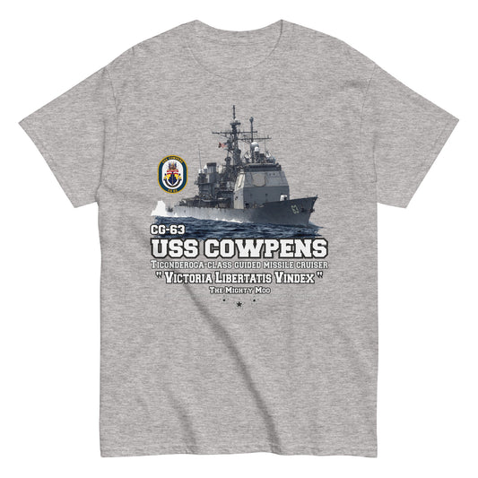 USS COWPENS tee,USS COWPENS CG-63 t-shirt, US Navy t-shirt, Navy veterans tees,Cruiser Navy Veterans T-shirt, Comancha Navy Tees Shop,