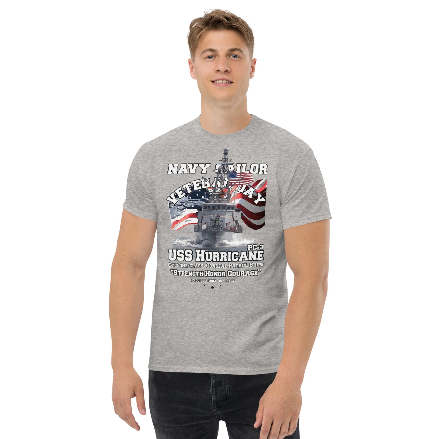 USS HURRICANE PC-3 t-shirt, USS HURRICANE PC-3 veterans tee, Patrol Ship Veterans tee,USS HURRICANE PC-3 Patrol Ship Veterans T-shirt, US Patrol Ship Tees, Comancha T-shirt,