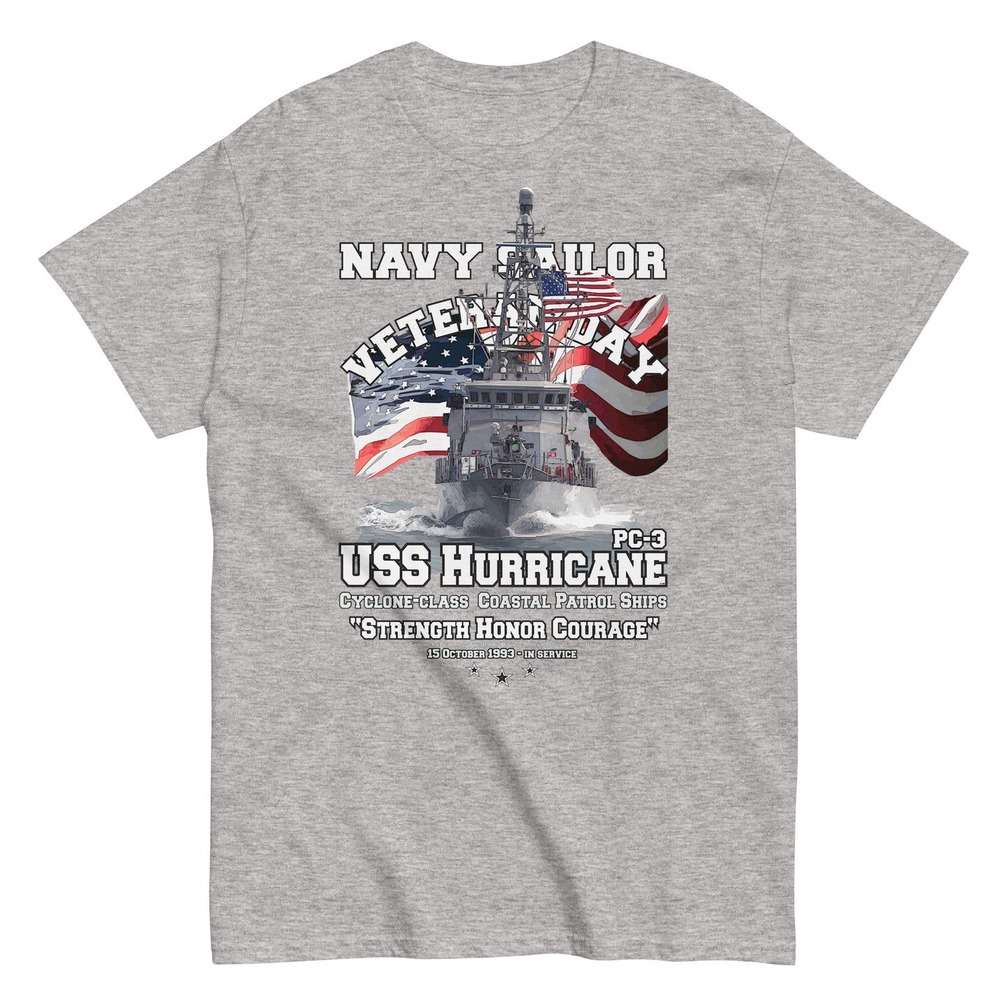 USS HURRICANE PC-3 t-shirt, USS HURRICANE PC-3 veterans tee, Patrol Ship Veterans tee,USS HURRICANE PC-3 Patrol Ship Veterans T-shirt, US Patrol Ship Tees, Comancha T-shirt,