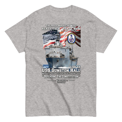 USS GUNSTON HALL tee,comancha graphics,us navy veterans tee, navy ships tees,