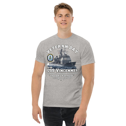 USS VINCENNES CG-49 tee, US Navy Veterans Tee, Comancha, US Navy Cruiser Veterans T-shirt, USS VINCENNES T-shirt,