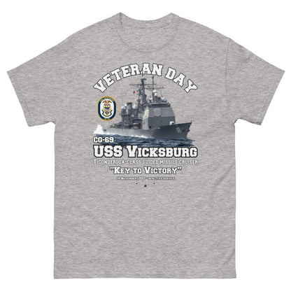 USS VICKBURG CG-69 t-shirt,US Navy t-shirt, Comancha, US Navy Cruiser Veterans T-shirt, USS VICKBURG T-shirt,