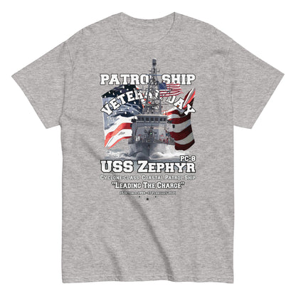 USS ZEPHYR tee,US Navy Patrol Ship Veterans T-shirt, USS ZEPHYR PC-8 T-shirt, USS ZEPHYR veterans tee,US Navy tees,Comancha Graphics,