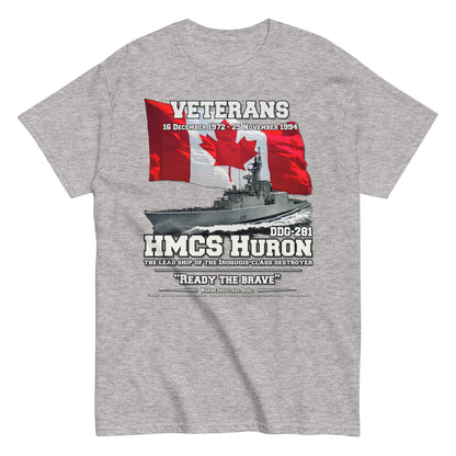 HMCS HURON tee, HMCS HURON DDG-281 tee, Canadian Destroyer Veterans T-shirt, HMCS HURON DDG-281 T-shirt,comancha.us,