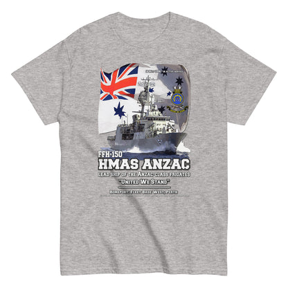 HMAS ANZAC t-shirt, HMAS ANZAC Royal Canadian t-shirt, HMAS ANZAC FFH-150 Frigate T-shirt, HMAS ANZAC T-shirt, Comancha tees,