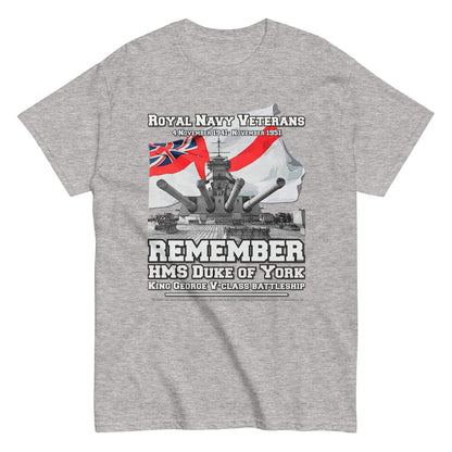 HMS DUKE OF YORK t-shirt, HMS DUKE OF YORK veterans tee,HMS DUKE OF YORK Royal Navy Battleship T-Shirt, HMS DUKE OF YORK T-Shirt, Comancha tees,