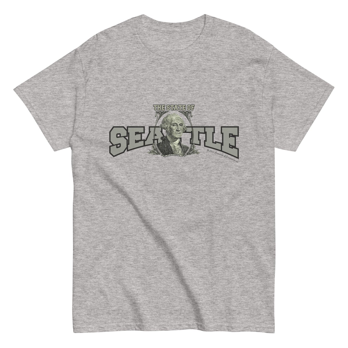 Seattle t-shirt, Washington State T-shirt, comancha graphics,