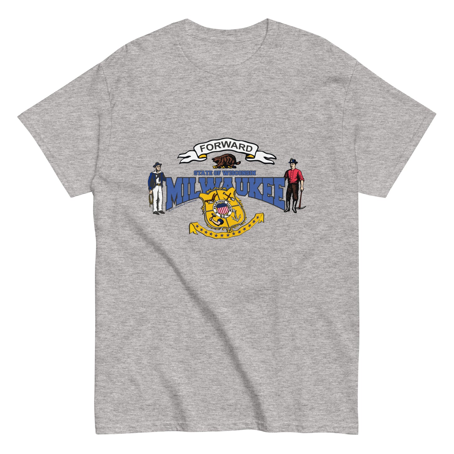 Milwaukee wisconsin t-shirt,Milwaukee tee, Wisconsin State T-Shirt, Comancha Graphics,