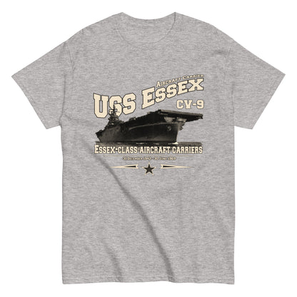 USS ESSEX CV-9 T-Shirt, USS ESSEX CV-9 aircraft carrier T-shirt, US Navy Veterans t-shirt,Comancha Graphics,