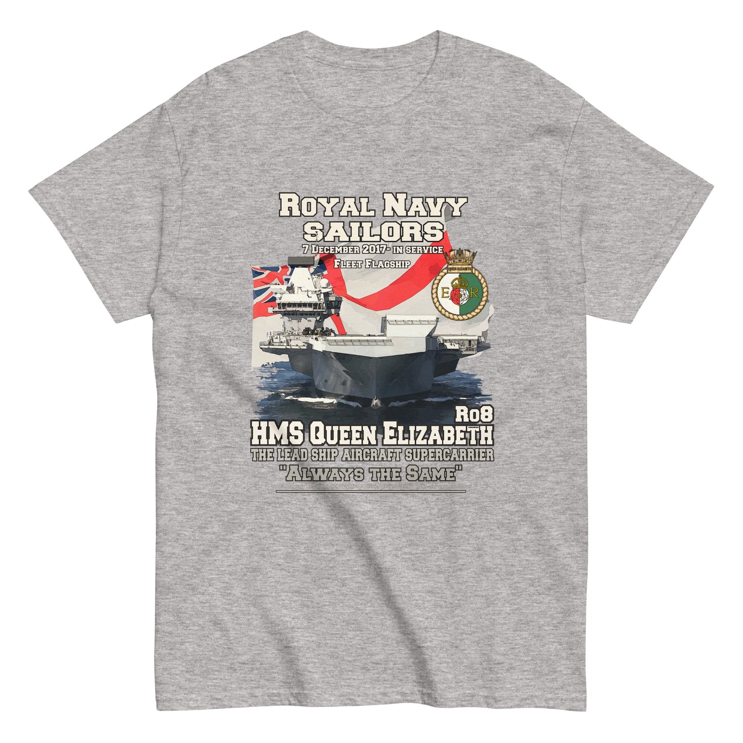 HMS Queen Elizabeth II supercarrier T-shirt