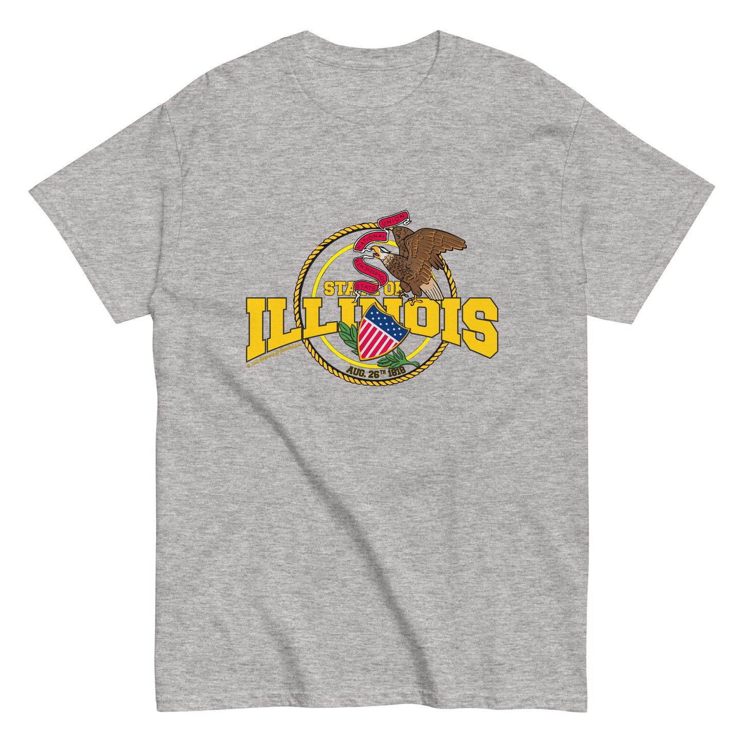 Illinois State T-shirt, Comancha Graphics, comancha tee, Illinois tee,