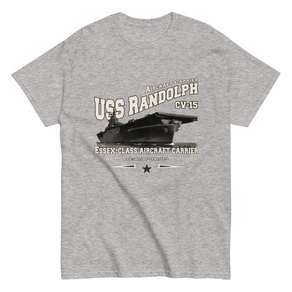 USS RANDOLH tee,USS RANDOLH CV-15 tee, US Navy tee,aircraft carrier veterans T-shirt, Property Comancha Graphics,