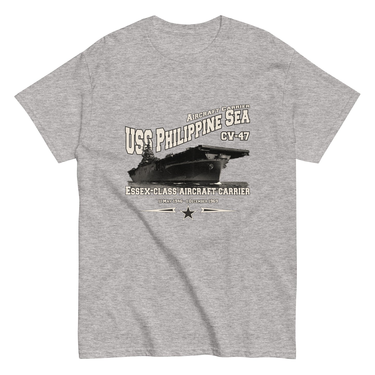 USS PHILIPPINE SEA tee, UA Navy tee,USS PHILIPPINE SEA CV-47 tee, aircraft carrier veterans T-shirt, Property Comancha Graphics,