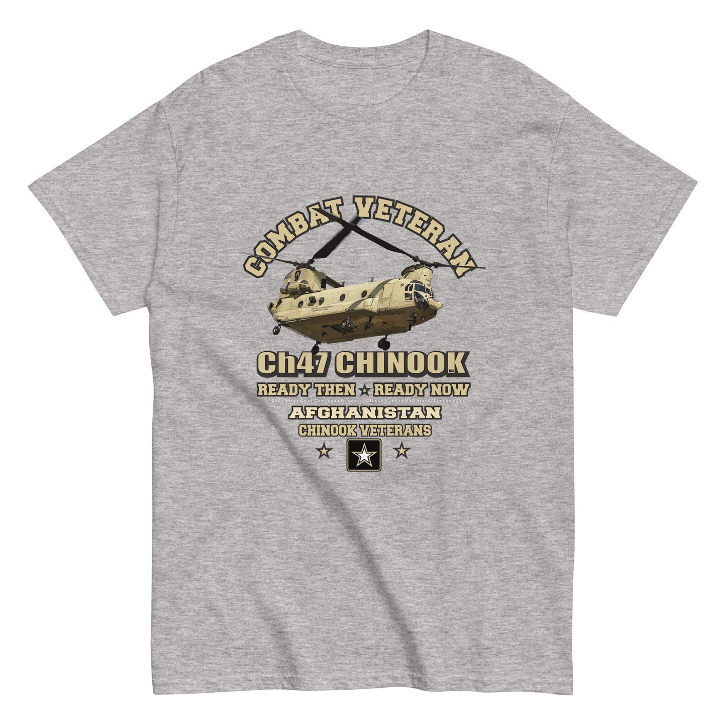 CH-47 CHINOOK t-shirt, Afghanistan veterans T-shirt, US Army tee,Comancha Graphics,