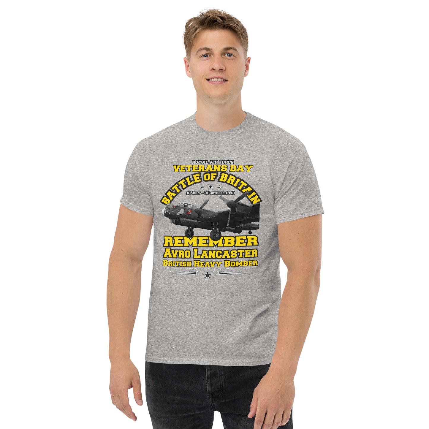 Battle of Britain t-shirt, Avro Lancaster T-shirt,Lancaster T-shirt,Comancha Graphics,