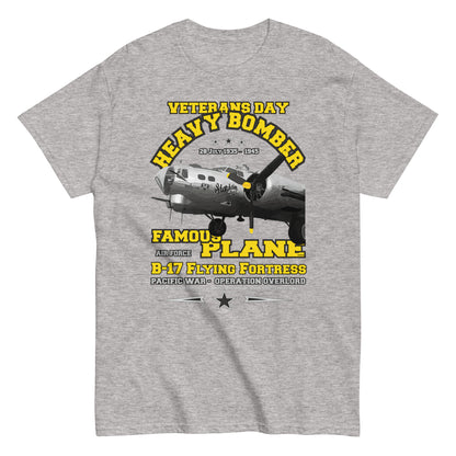 B-17 Flying Fortress tee,B-17 T-SHIRT,B-17 BOMBER T-SHIRT,COMANCHA GRAPHICS,