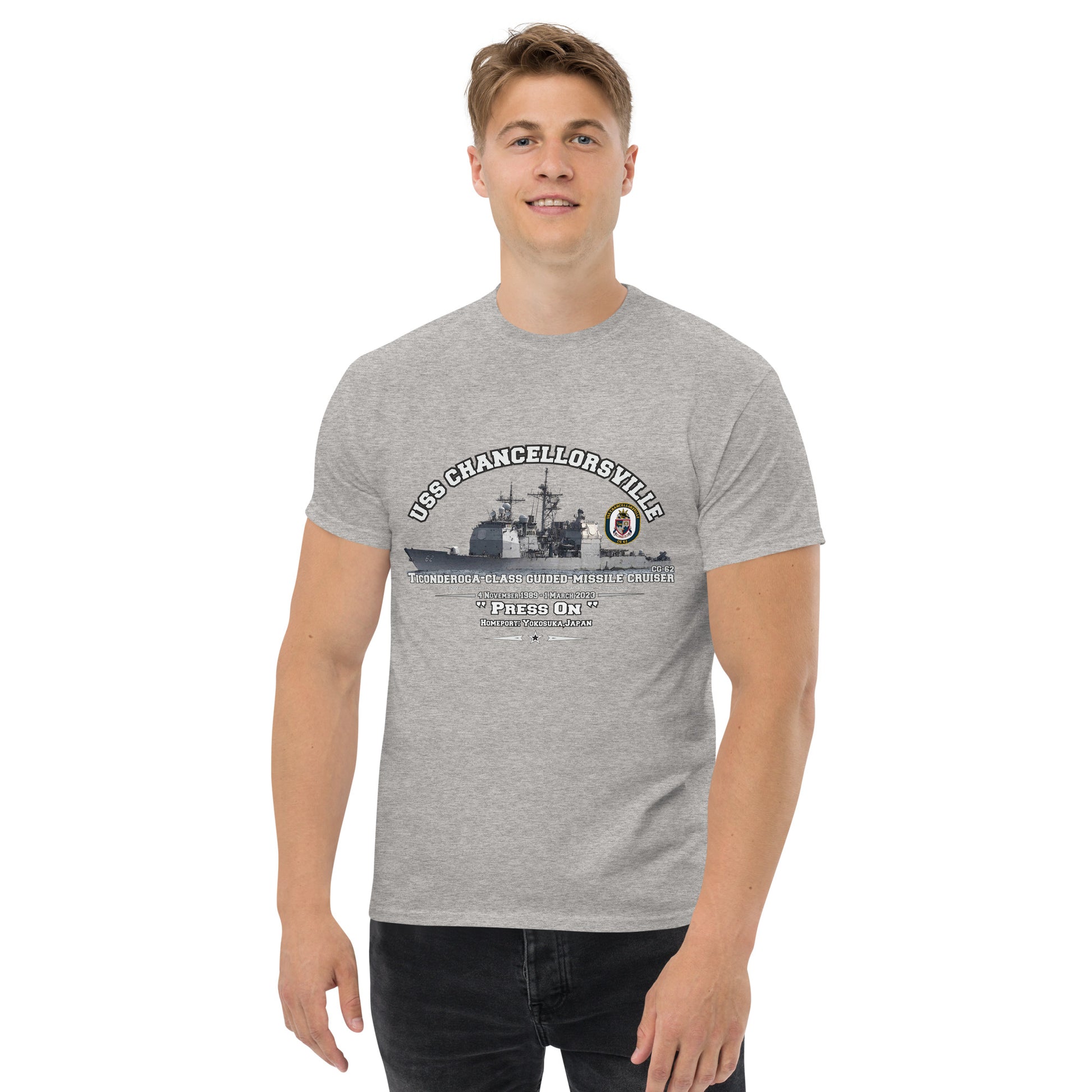 USS Chancellorsville CG-62 Cruiser T-shirt,USS Chancellorsville t-shirt,USS Chancellorsville cruiser tee, us navy veterans tee,comancha store,