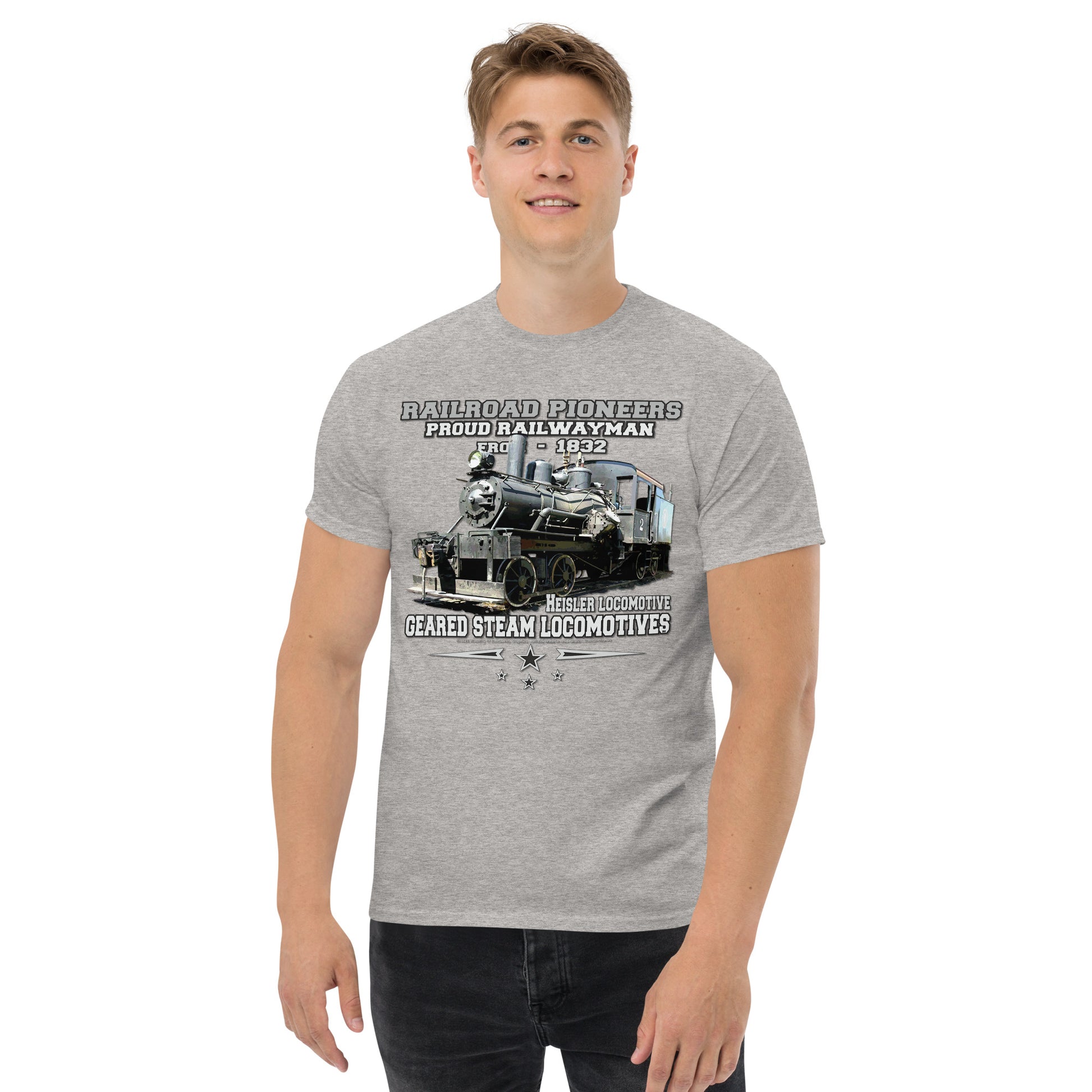 HEISLER locomotive t-shirt, Steam Locomotive T-shirt, Comancha t-shirt,