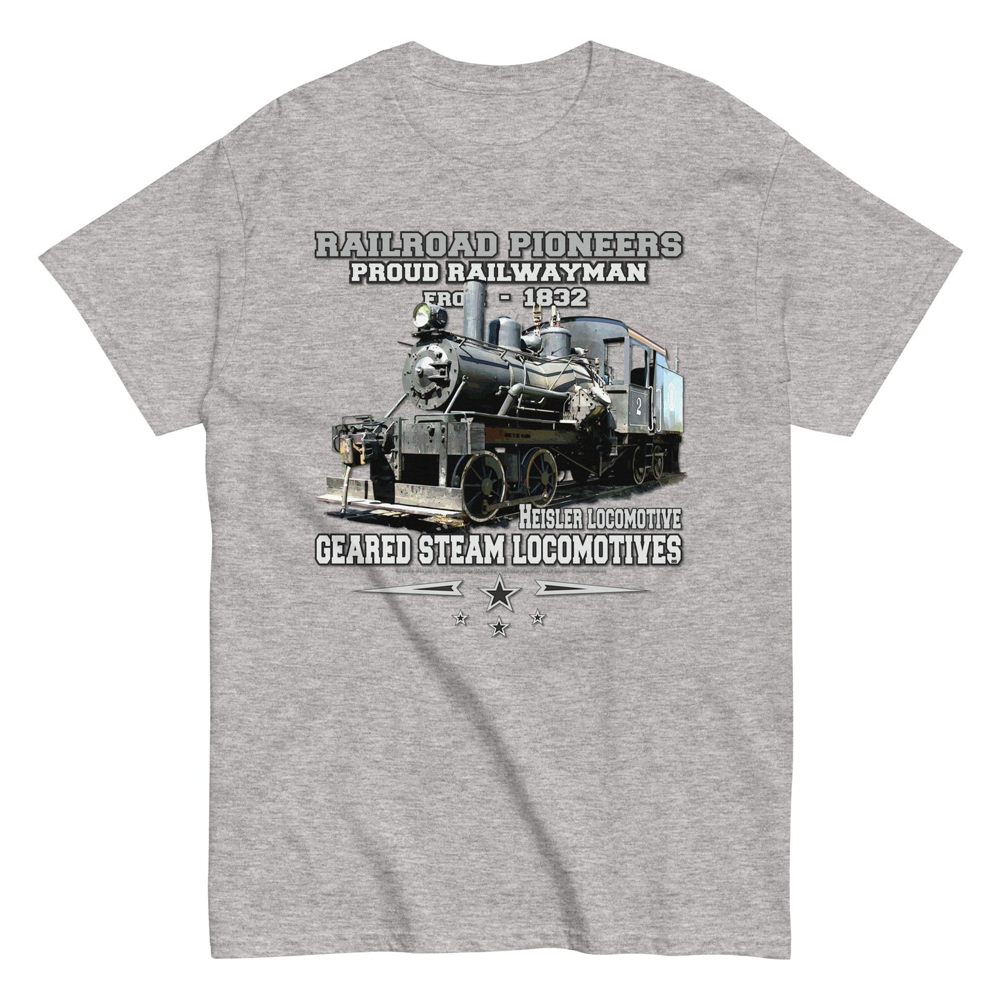 HEISLER locomotive t-shirt, Steam Locomotive T-shirt, Comancha t-shirt,