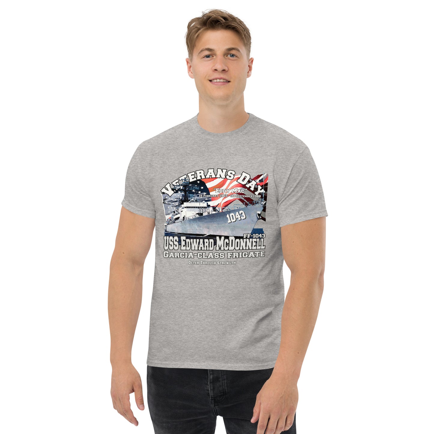 USS Edward McDonnell FF-1043 Frigate T-shirt