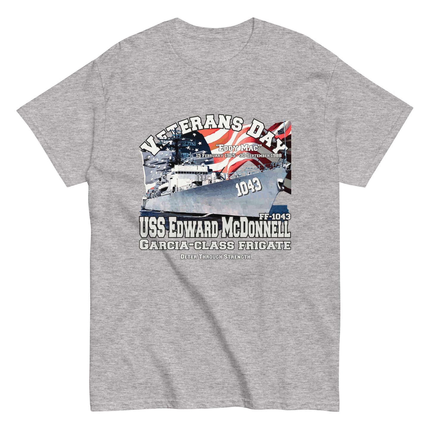 USS Edward McDonnell FF-1043 Frigate T-shirt