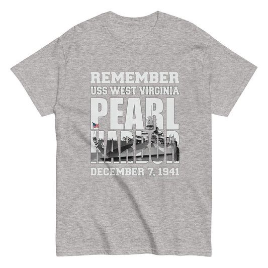 REMEMBER PEARL HARBOR USS WEST VIRGINIA T-shirt