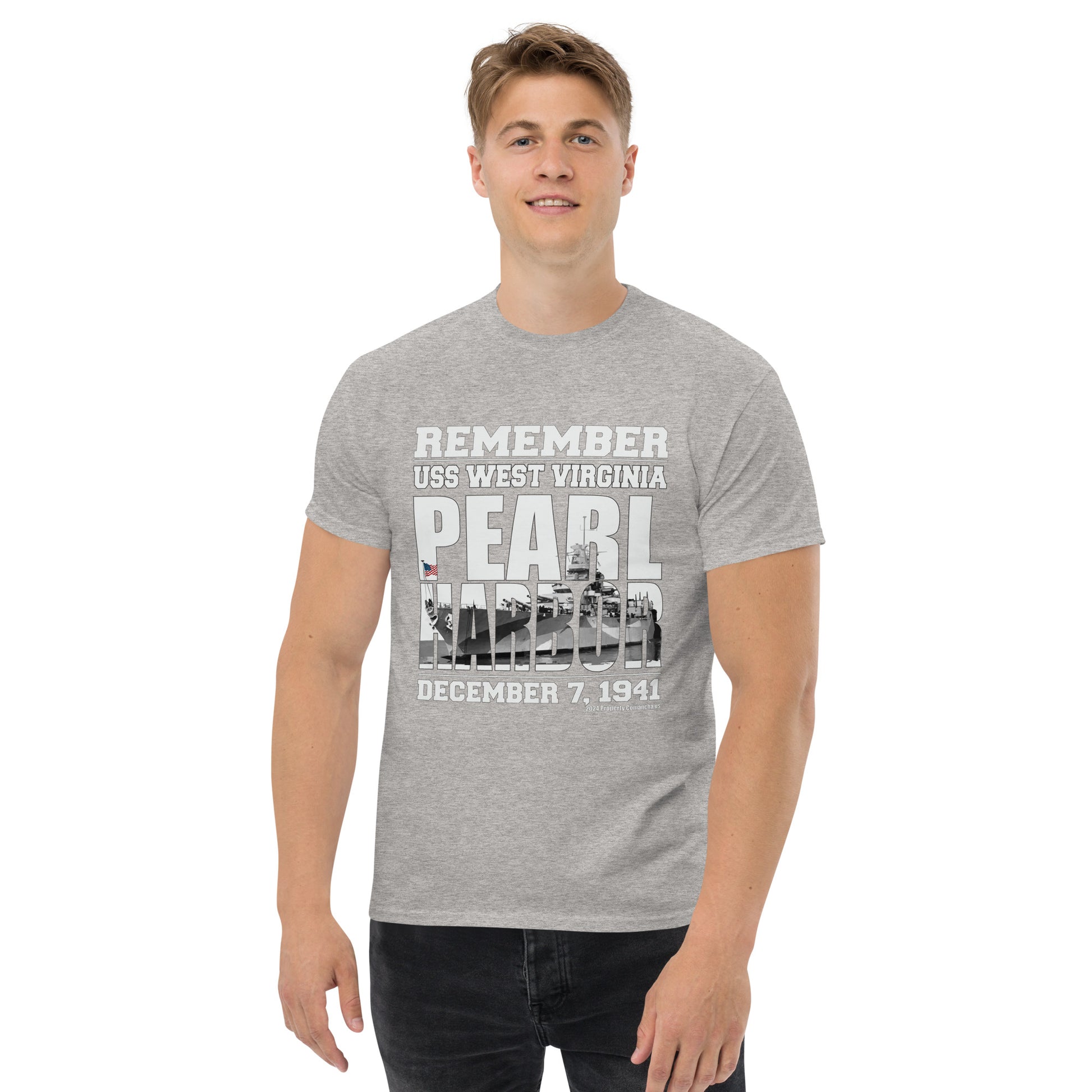 REMEMBER PEARL HARBOR USS WEST VIRGINIA T-shirt