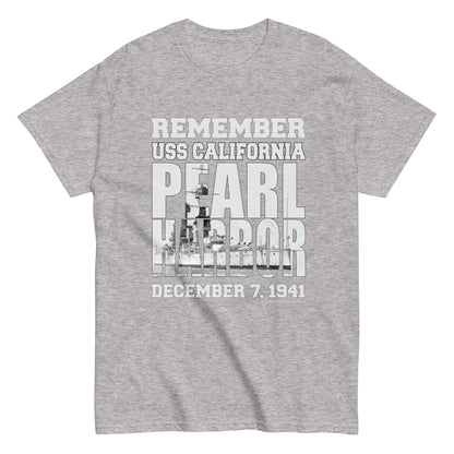 REMEMBER PEARL HARBOR USS CALIFORNIA T-shirt,