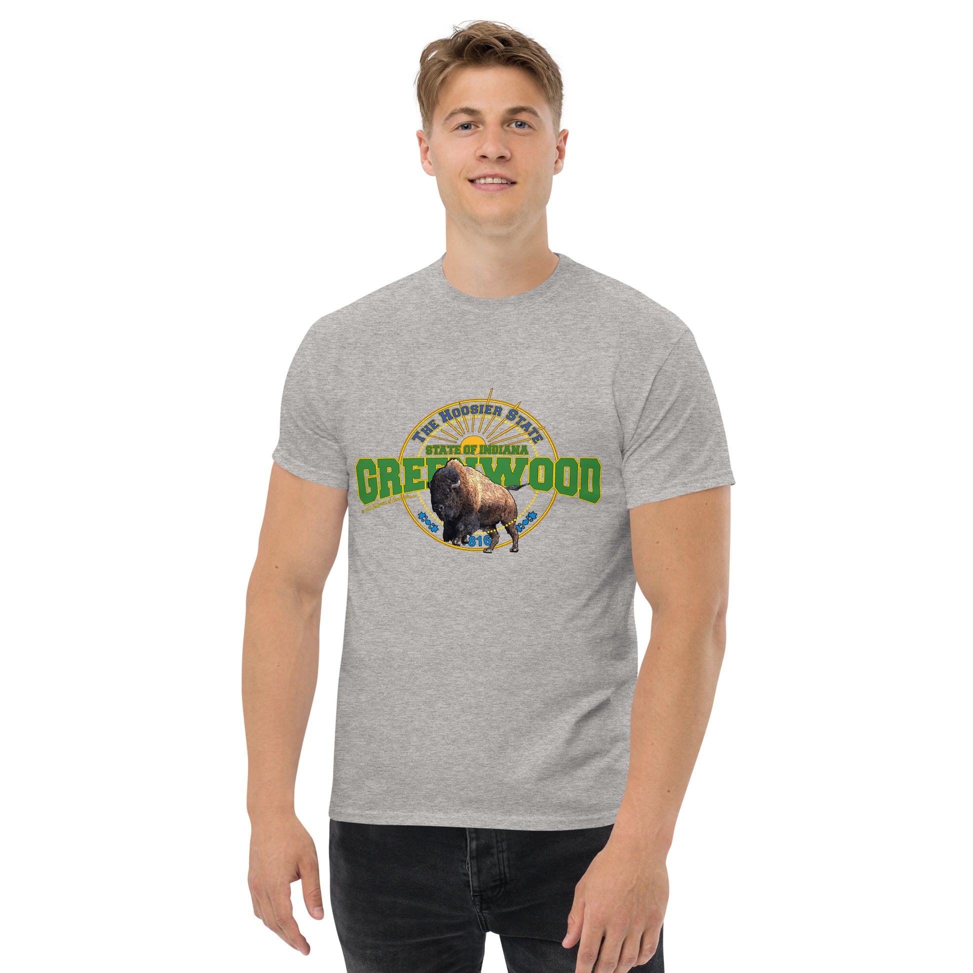 Greenwood City Tee - Indiana State T-shirt, Comancha.us T-shirt,