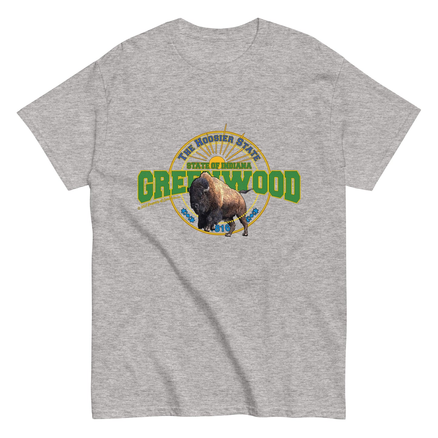 Greenwood City Tee - Indiana State T-shirt, Comancha.us T-shirt,