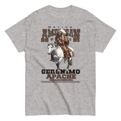 Geronimo warrior tee, Apache warrior t-shirt, Comancha T-shirt,