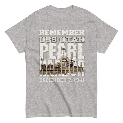 Remember Pearl Harbor T-shirt, USS Utah tee, Comancha graphics tee, Pearl harbor t-shirt, Navy veterans tee, Uss Utah Battleship t-shirt,