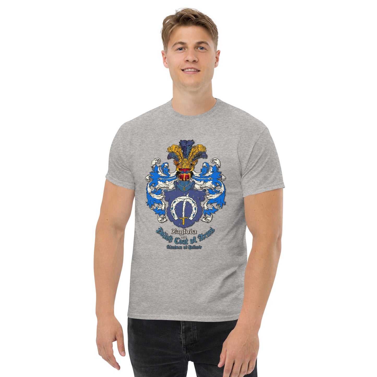 Zagloba Herb Koszulka, Herb Rodowy Koszulka, Zagloba Coat of Arms tee, Comancha Graphics,