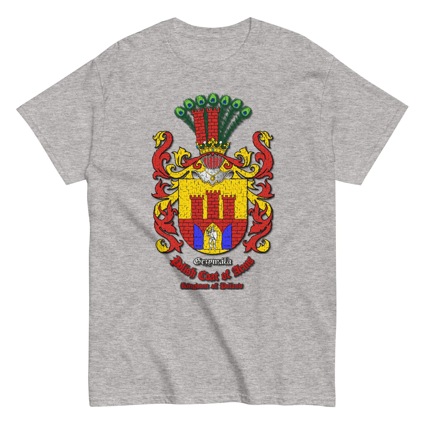 Grzymala Herb Koszulka, Herb Rodowy Koszulka, Grzymala Coat of Arms tee, Comancha Graphics,