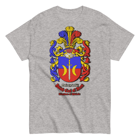 Ostaszewski Herb Koszulka, Herb Rodowy Koszulka, Ostaszewski Coat of Arms tee, Comancha graphics,