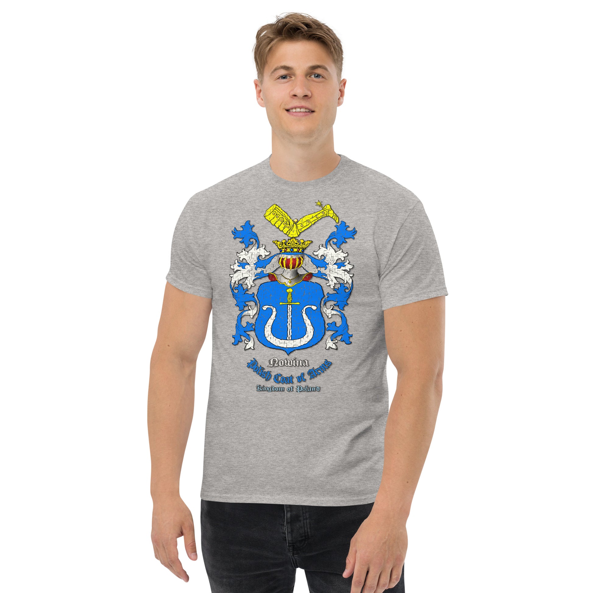 Nowina Herb Koszulka, Herb Rodowy Koszulka, Nowina Coats of Arms Tee, Comancha Graphics tee,