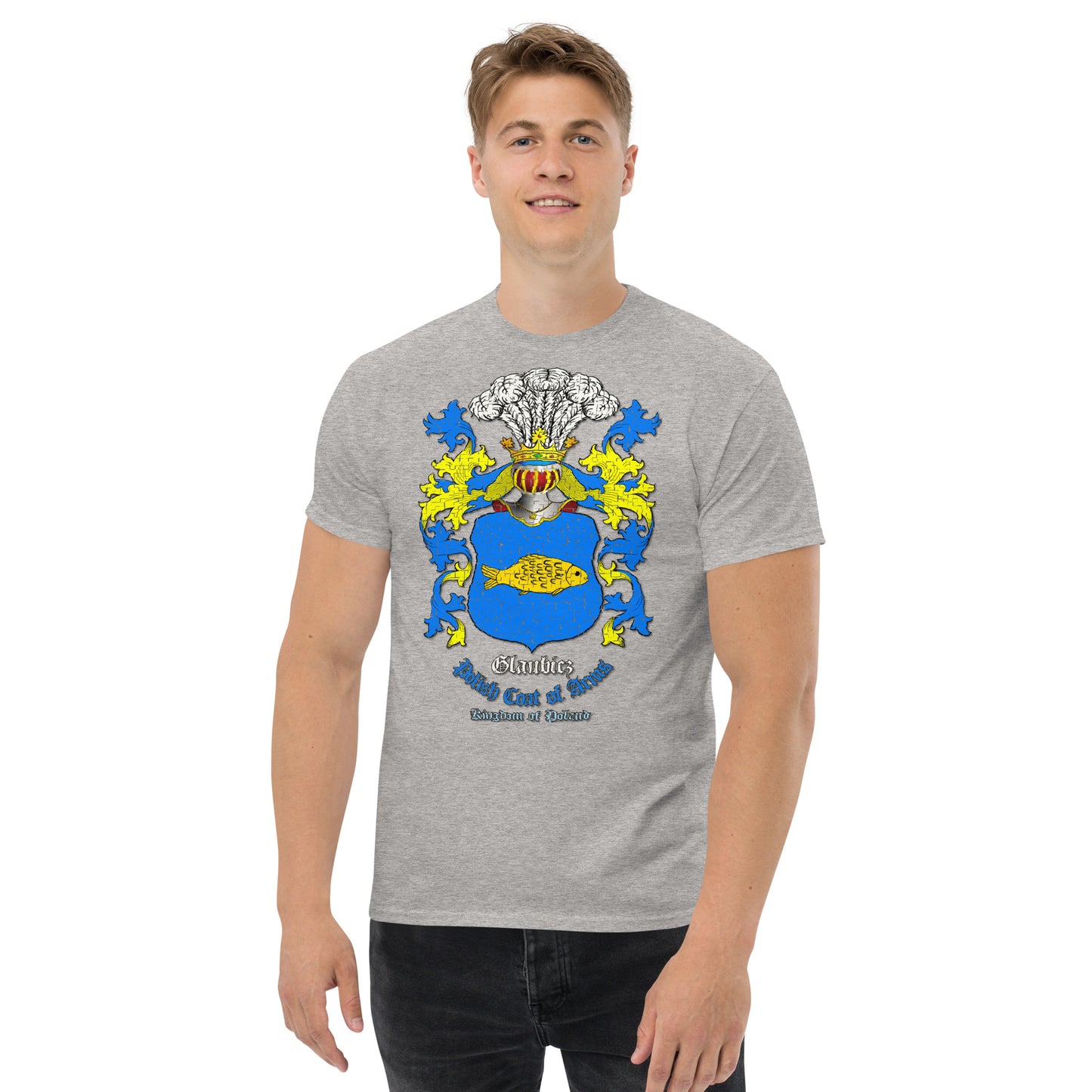 Glaubicz Herb Koszulka, Herb Rodowy Koszulka, Glaubicz Coats of Arms Tee, Comancha Graphics,