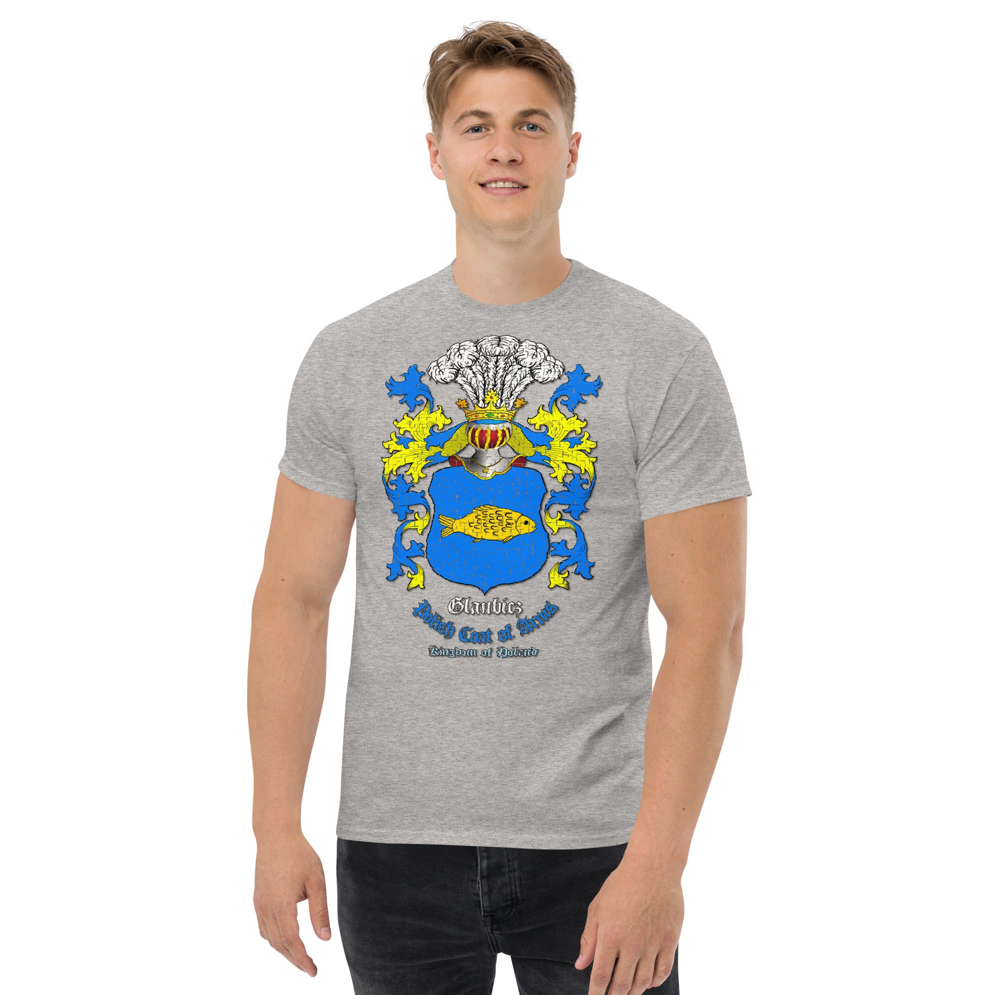 Glaubicz Herb Koszulka, Herb Rodowy Koszulka, Glaubicz Coats of Arms Tee, Comancha Graphics,