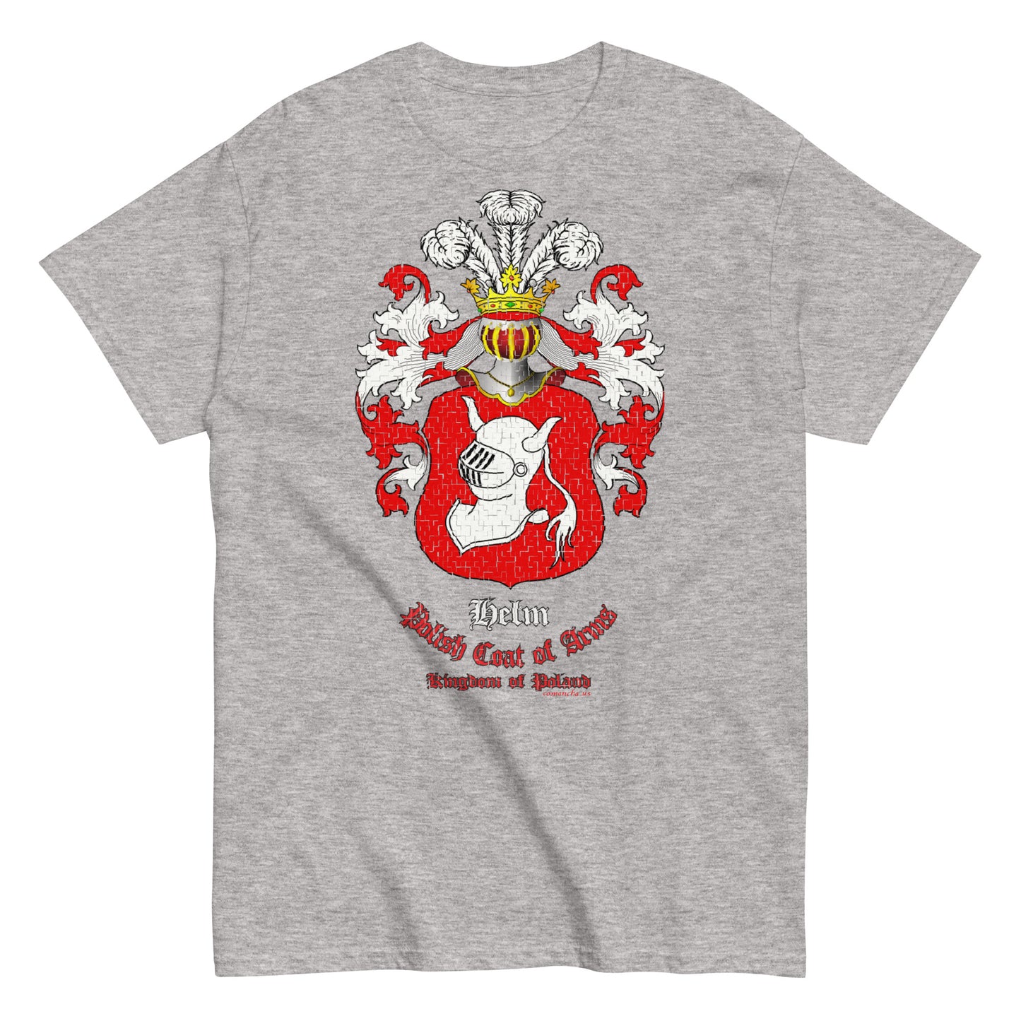 Helm Herb Koszulka, Polskie Herby Rodowe Koszulki, Helm coats of arms t-shirt, Comancha Graphics,