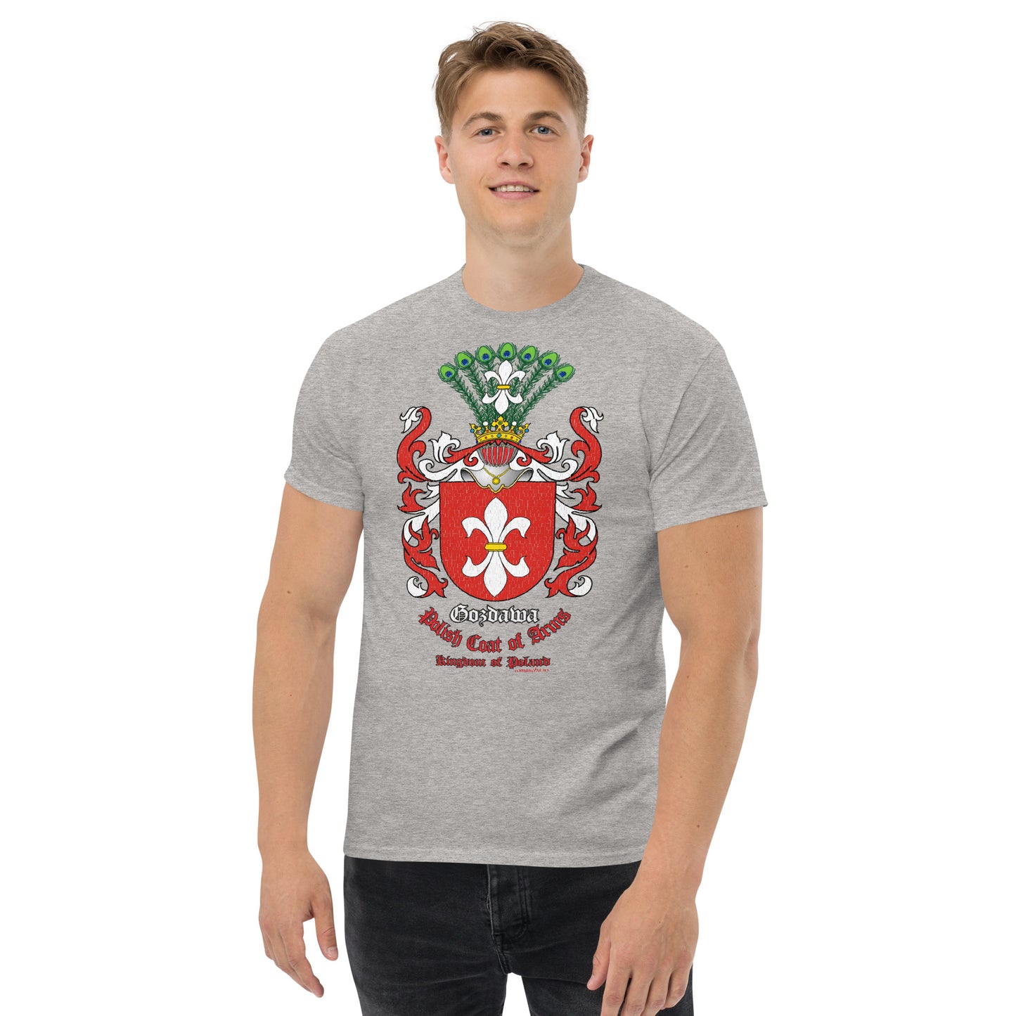 Gozdawa Herb Koszulka, Polskie Herby Rodowe Koszulki, Gozdawa coats of arms tee, Comancha Graphics,