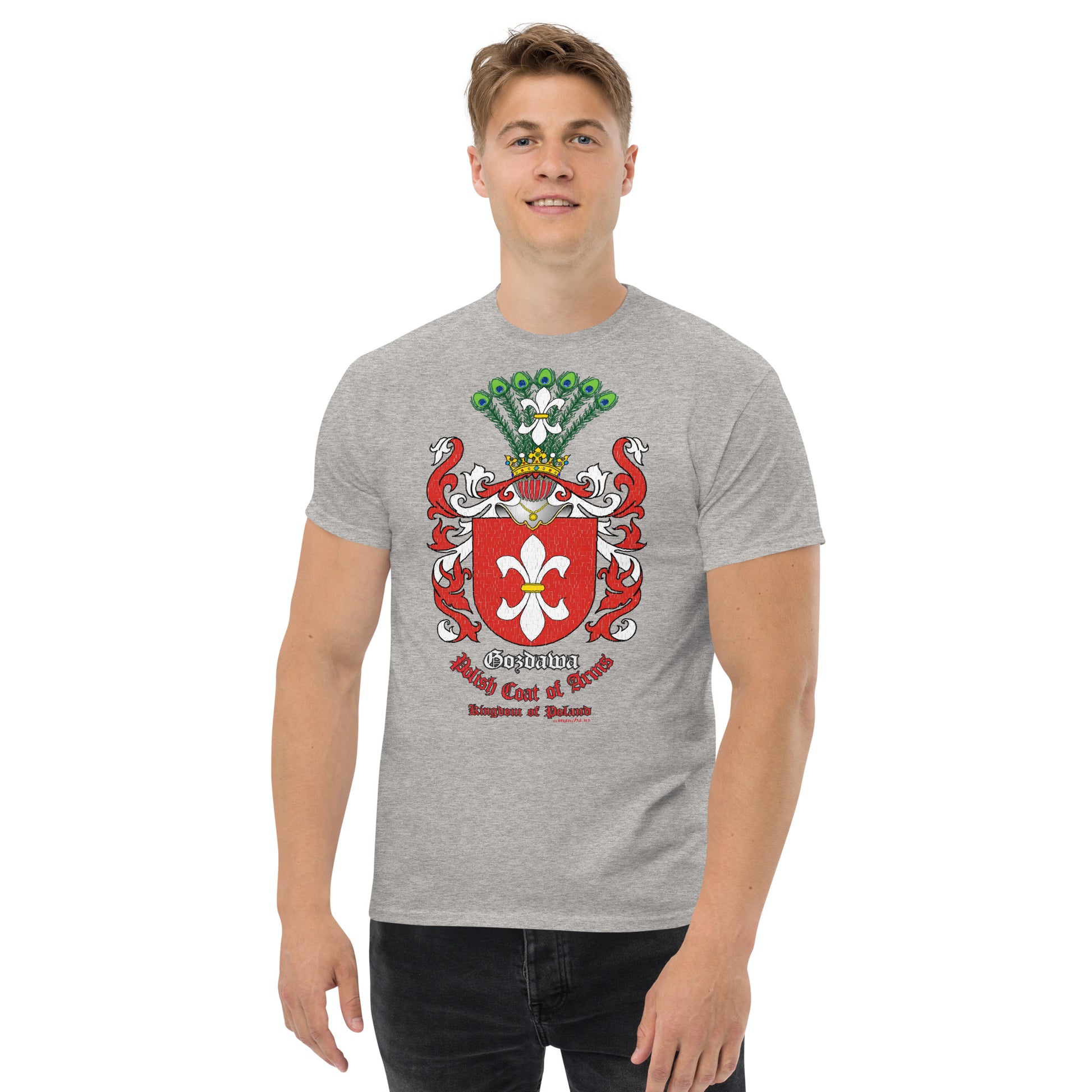 Gozdawa Herb Koszulka, Polskie Herby Rodowe Koszulki, Gozdawa coats of arms tee, Comancha Graphics,