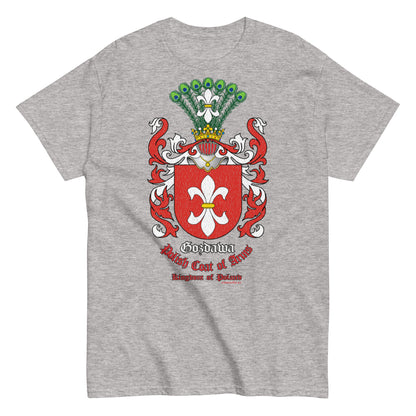 Gozdawa Herb Koszulka, Polskie Herby Rodowe Koszulki, Gozdawa coats of arms tee, Comancha Graphics,