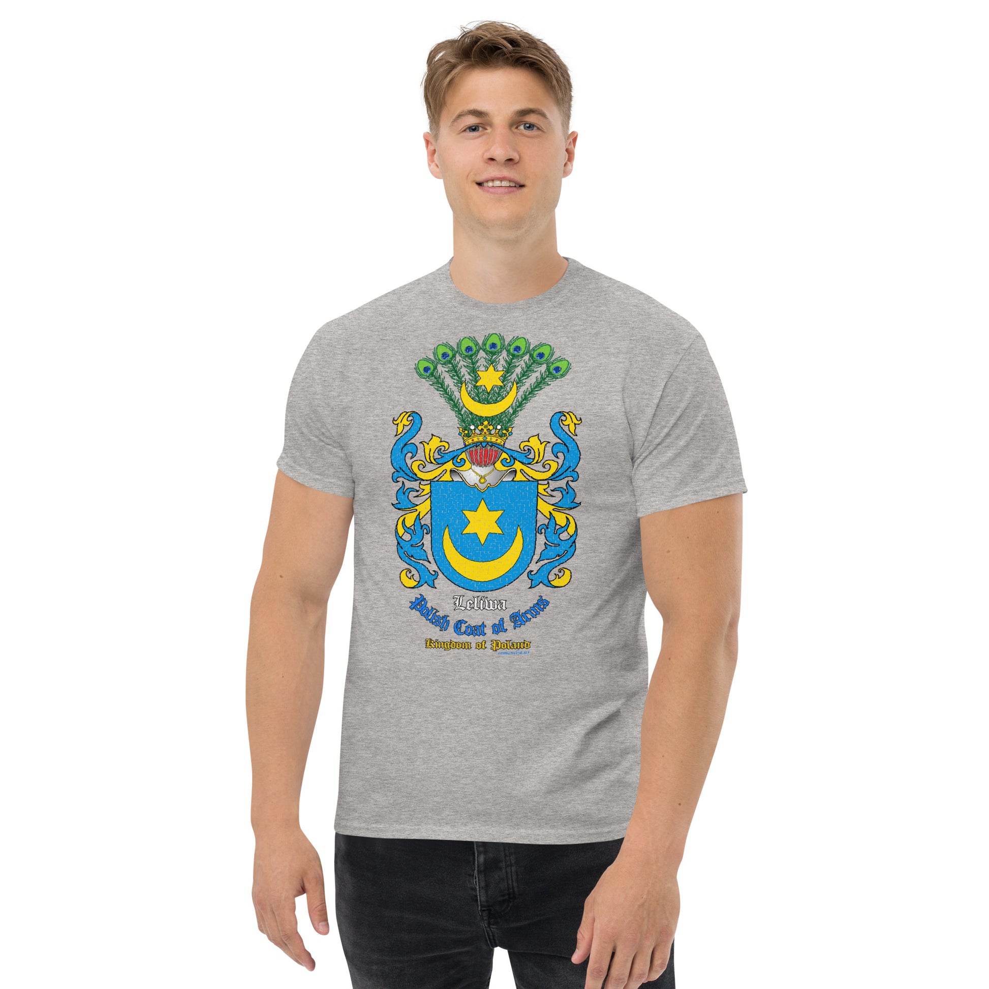 Leliwa Herb Koszulka, Polskie Herby Rodowe Koszulki, Leliwa coats of arms tee, Comancha Graphics,