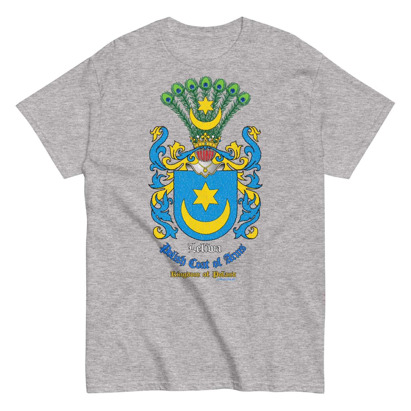 Leliwa Herb Koszulka, Polskie Herby Rodowe Koszulki, Leliwa coats of arms tee, Comancha Graphics,