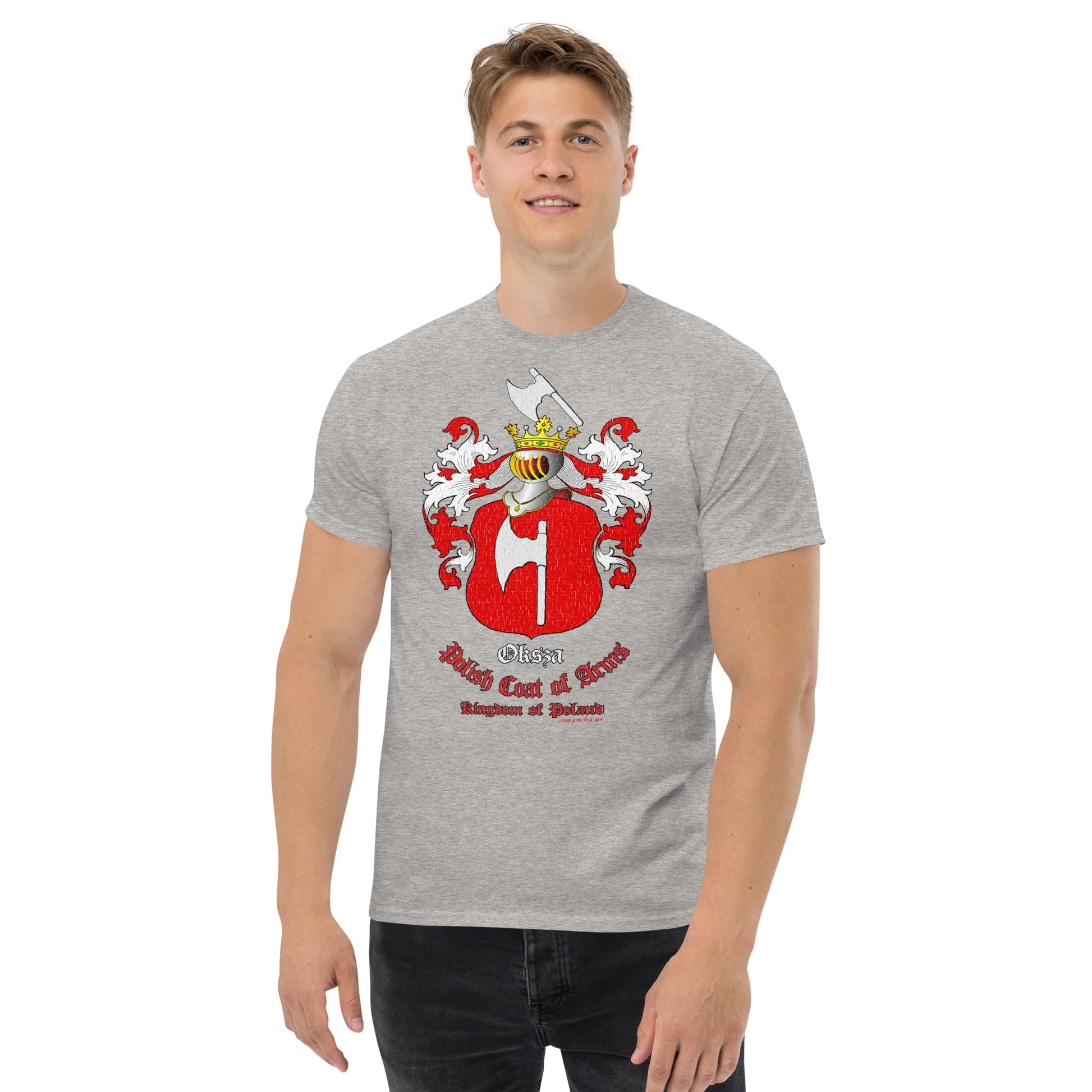 Oksza Herb Koszulka, Polskie Herby Rodowe Koszulki, Oksza coats of arms t-shirt, Comancha Graphics,